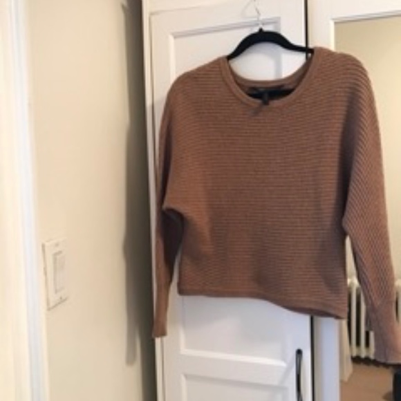 BCBG Maxazria Camel Wool Dolman Sleeve Sweater | XS - Picture 2 of 4